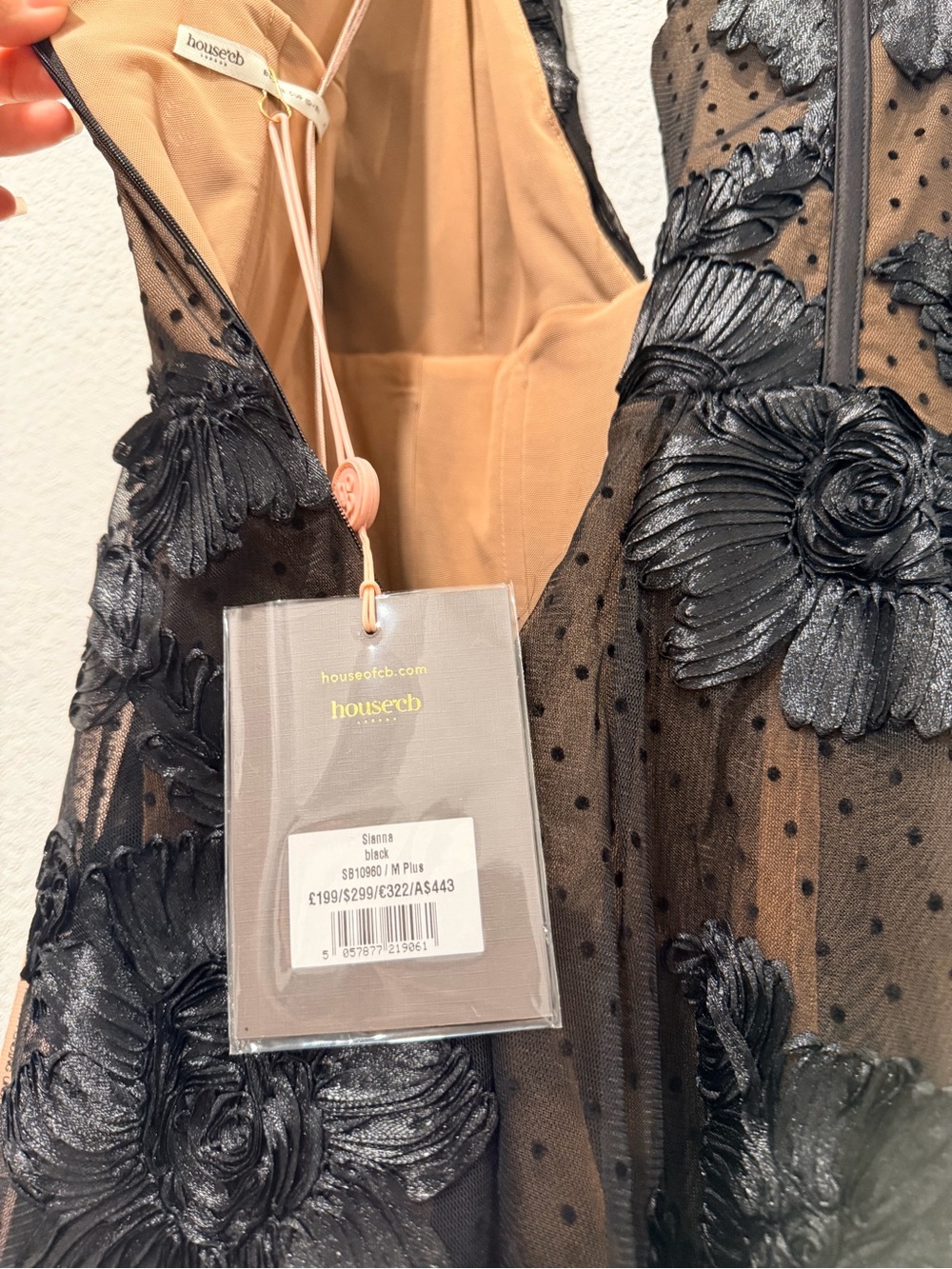 House of CB Black Lace Corset Midi Dress - Picture 14 of 15